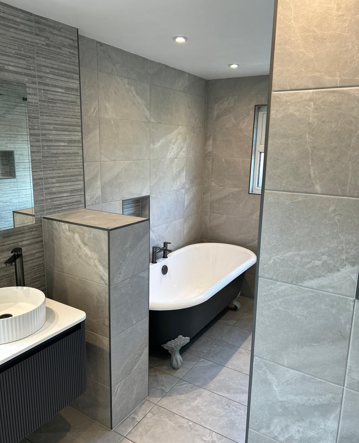 Full bathroom refurbishment by professional tilers in Sheffield