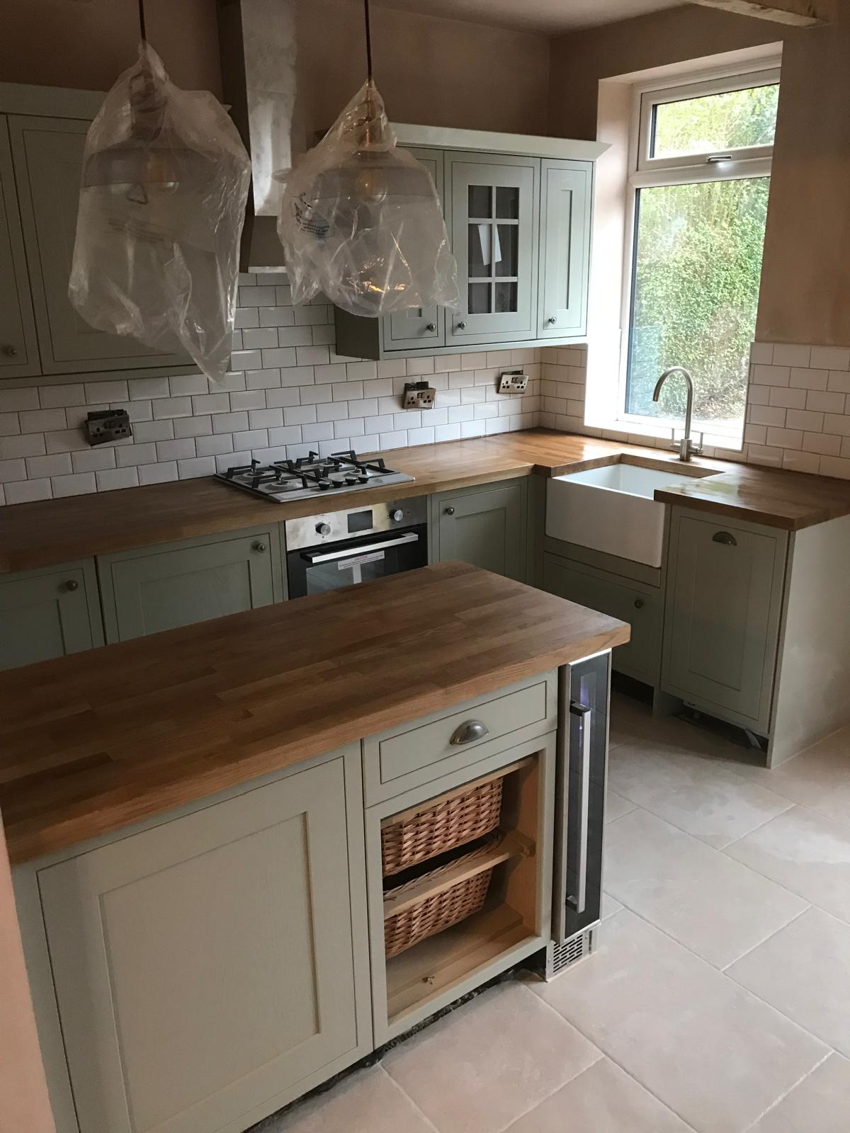 Kitchen makeover with new flooring in Sheffield